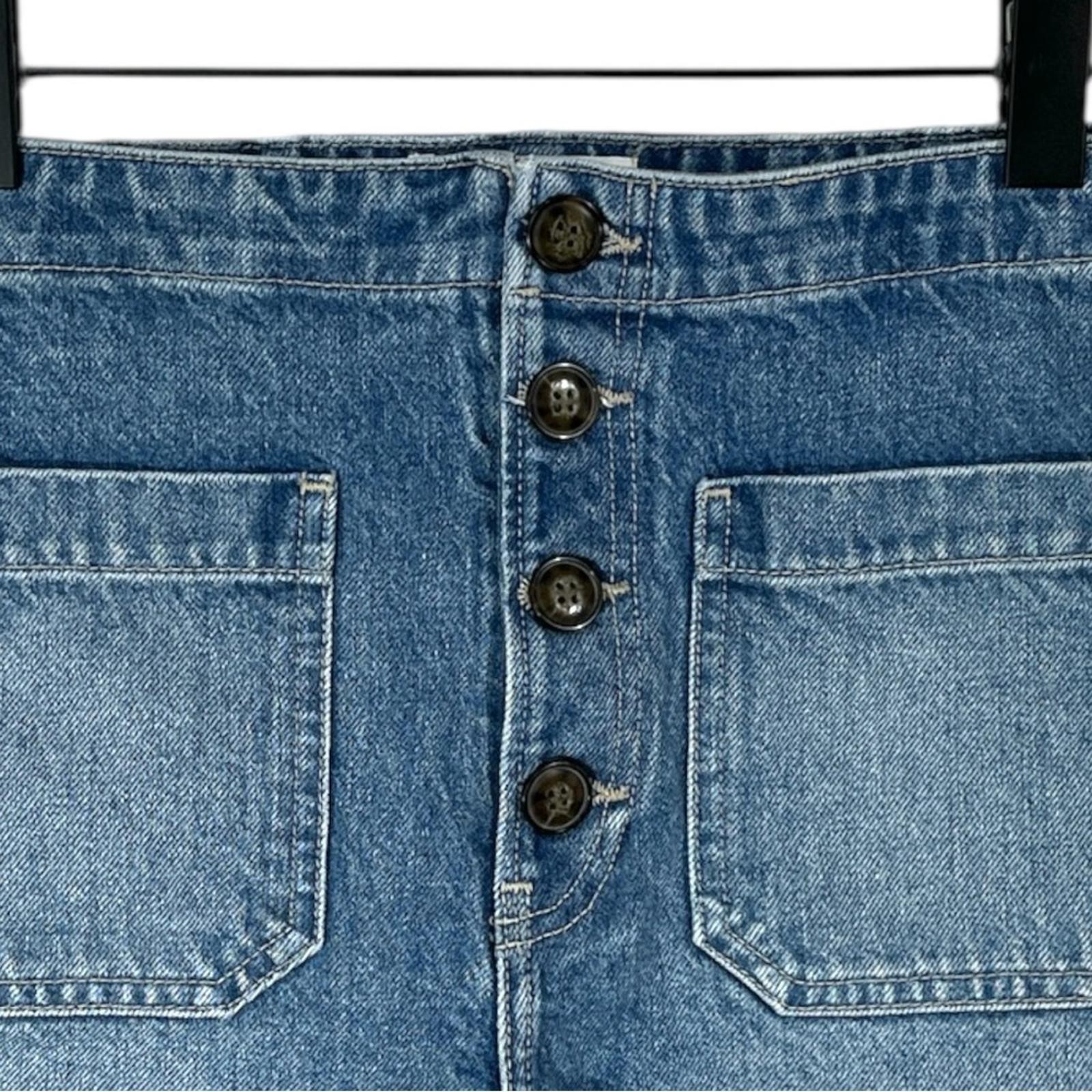 Reformation Eloise Denim Short size 29 High Waist Exposed Button Fly