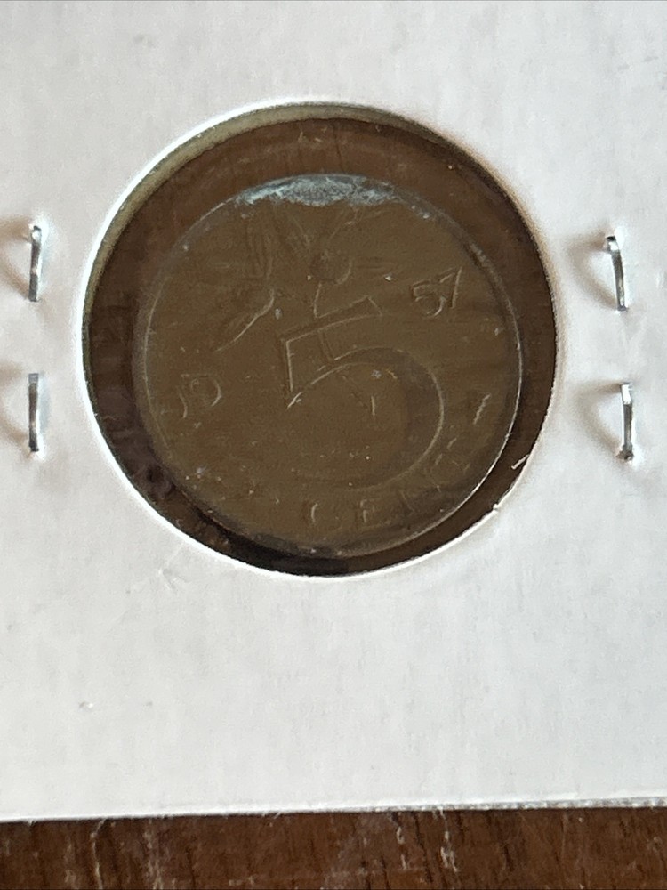 2 1957 Netherlands 5 Cent