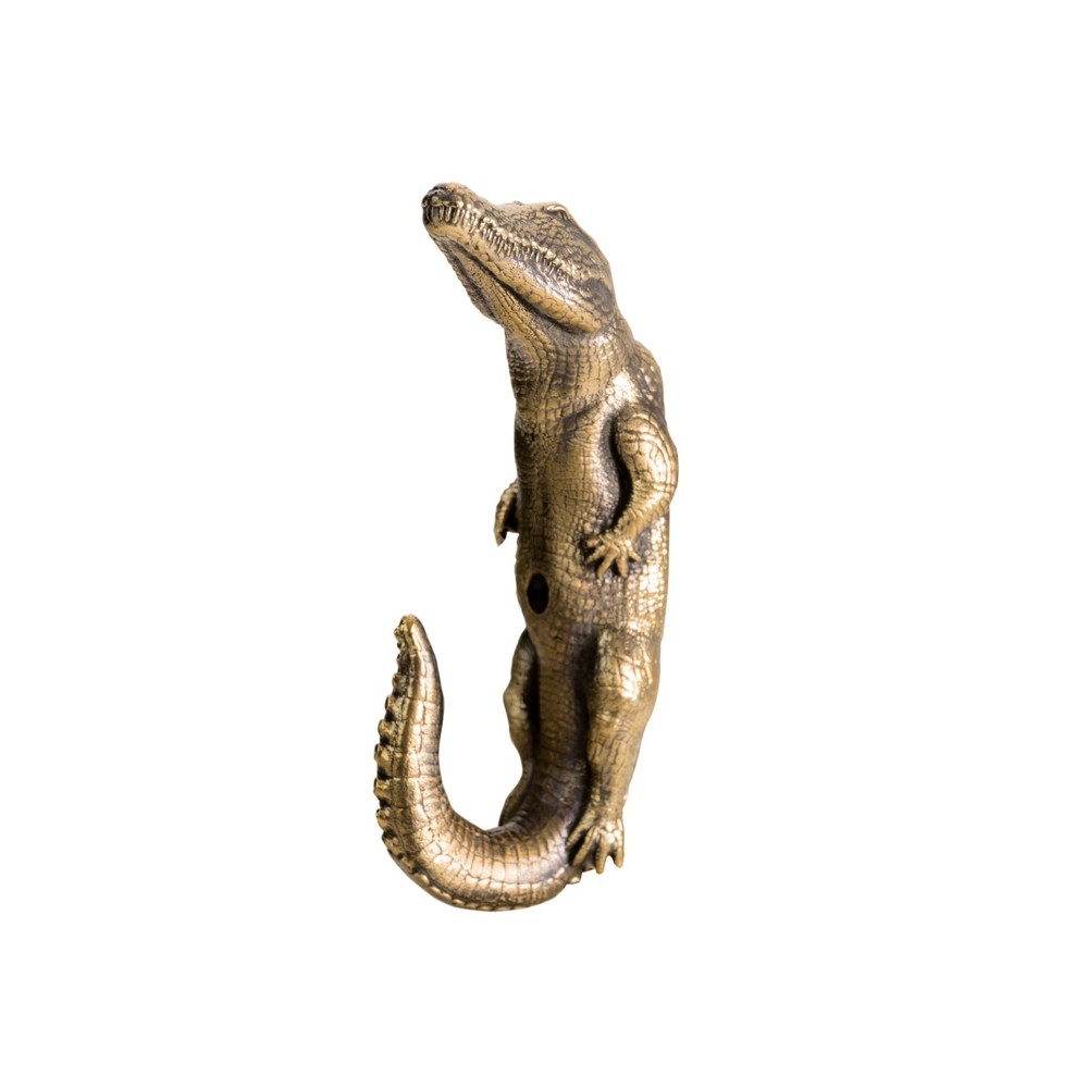 Alligator Wall Hook Solid Brass Towel Hook Bathroom Decor Gift for Men