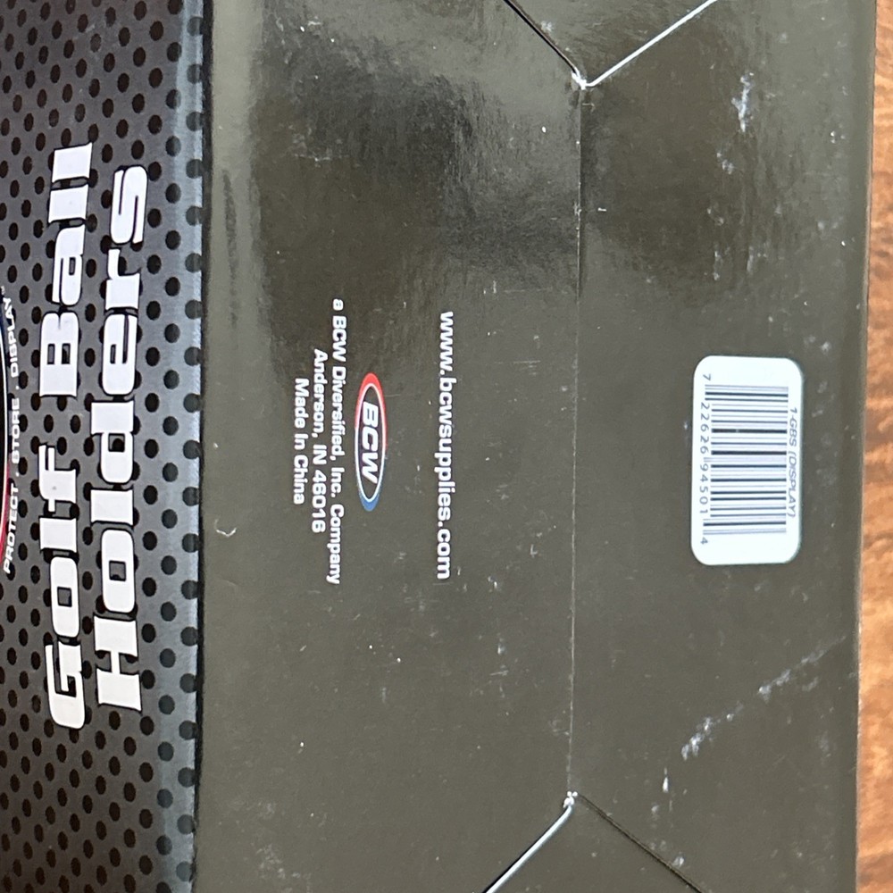 BCW Golf Ball Square - Holder & Display Case (Box of 6 Cubes)