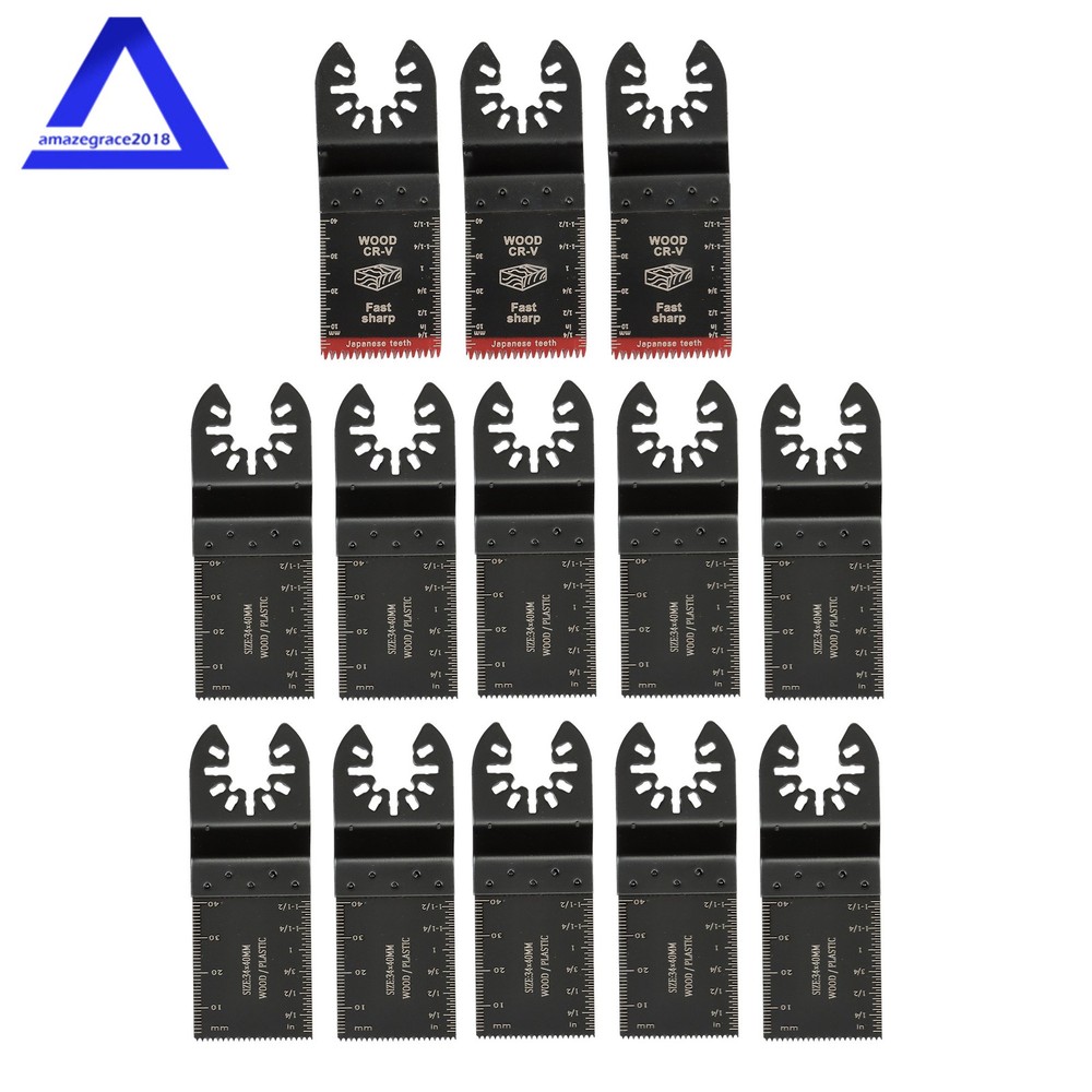 35PCS 7 Types Titanium Oscillating Tool Quick Saw Blades Multitool Blades