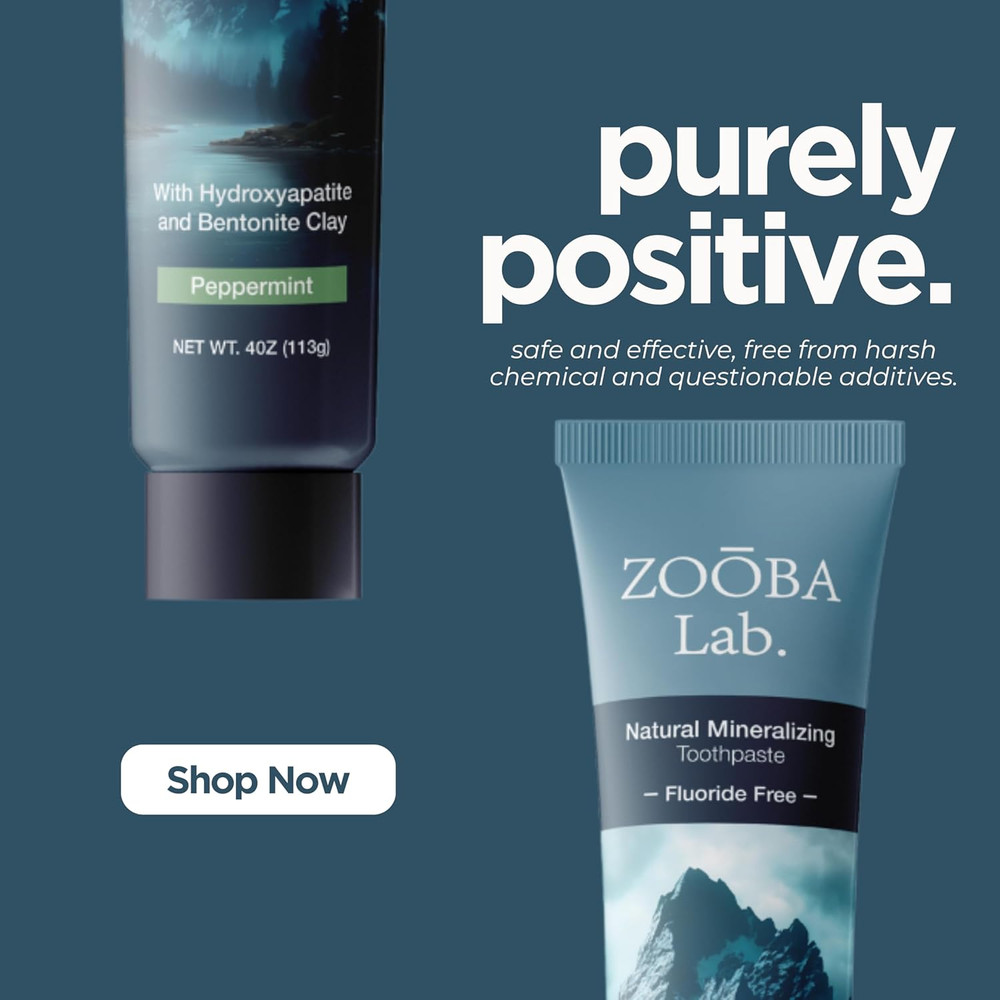 Natural Fluoride Free Toothpaste with Hydroxyapatite Remineralizing Whitening...