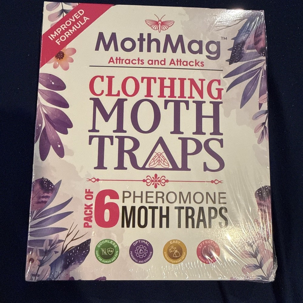 MothMag  Clothes & Closet Moth Trap 6 Moth Traps  NEW