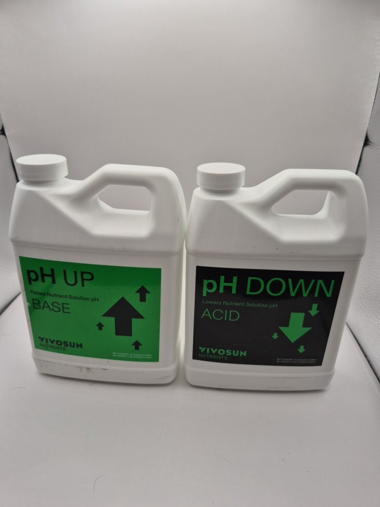 VIVOSUN pH Up & pH Down Kit, 1 Quart Each, pH Control Kit for Balanced pH Level