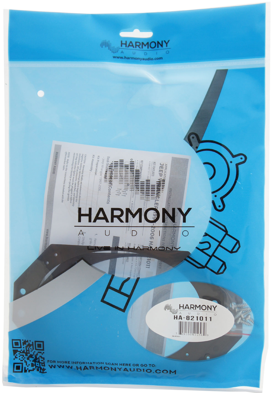 Fits Jeep Wrangler 1997-2006 Factory to Aftermarket 4x6" Speakers Adapter Kit