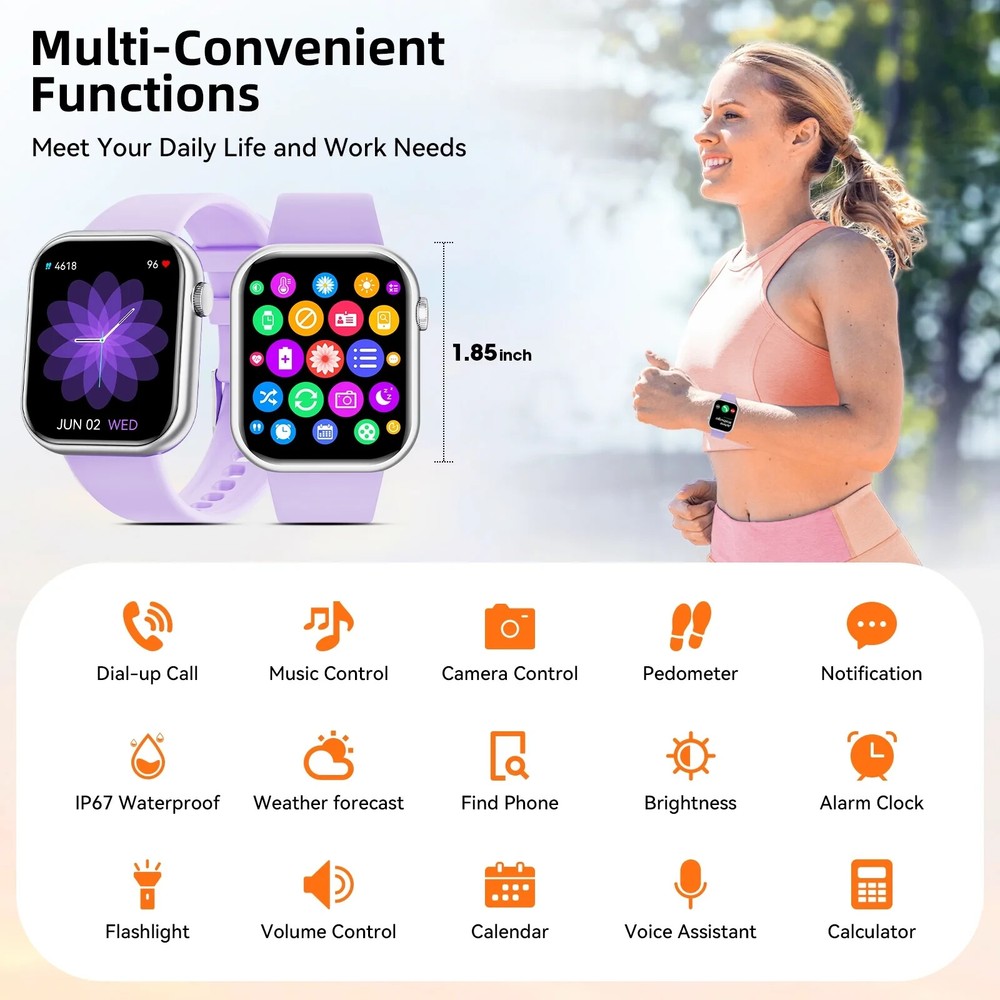 Women's Smart Watch Bluetooth SmartWatch For Apple iPhone iOS and Android