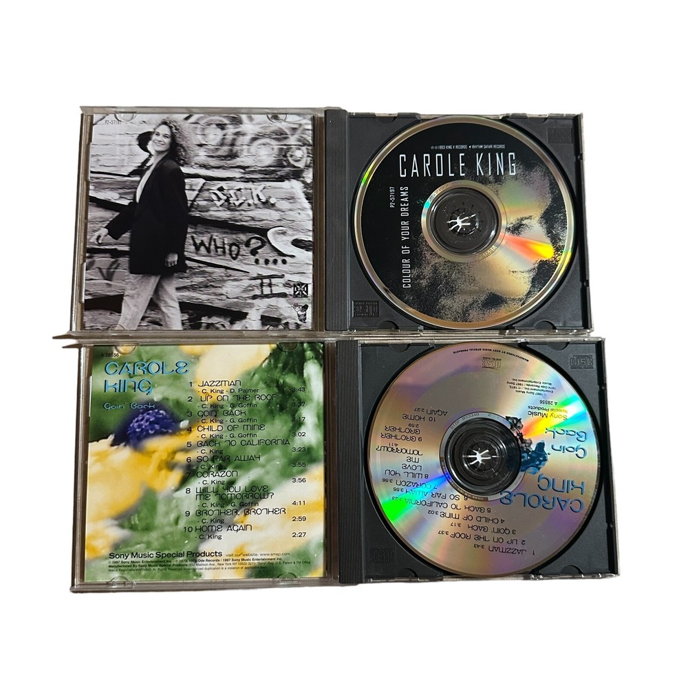 CAROLE KING Signed/Autographed Colour Your Dreams CD Plus Going Back Cd