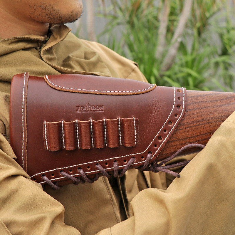 Tourbon Shooting Recoil Pad Rifle Cheek Rest Riser Gun Ammo Hold Buttstock Cover
