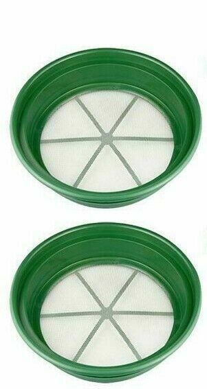2pc CLASSIFIER SIFTING PAN SET 1/4"  & 1/8" FOR YOUR GOLD PANNING