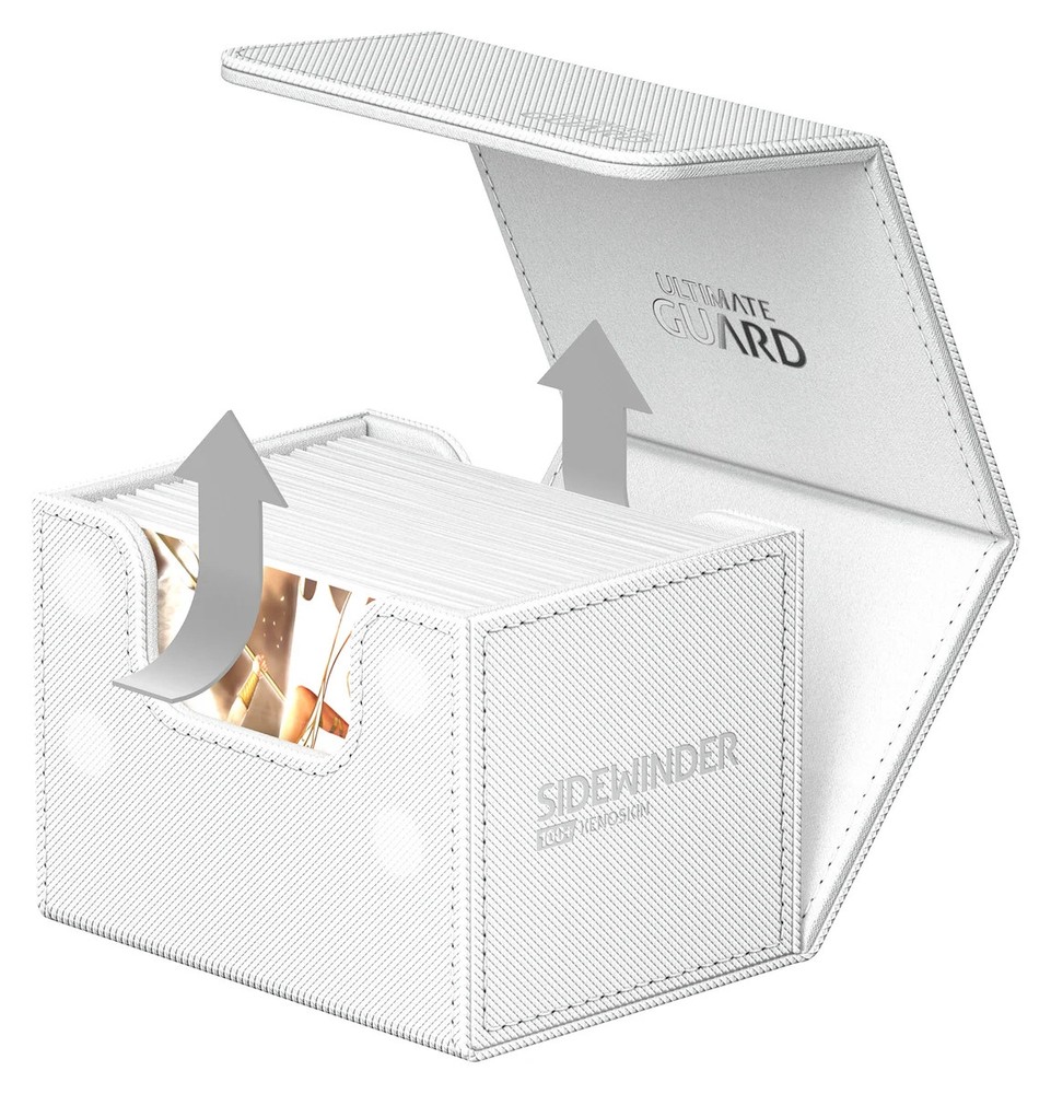 Ultimate Guard Sidewinder 100 White Xenoskin Deck Box