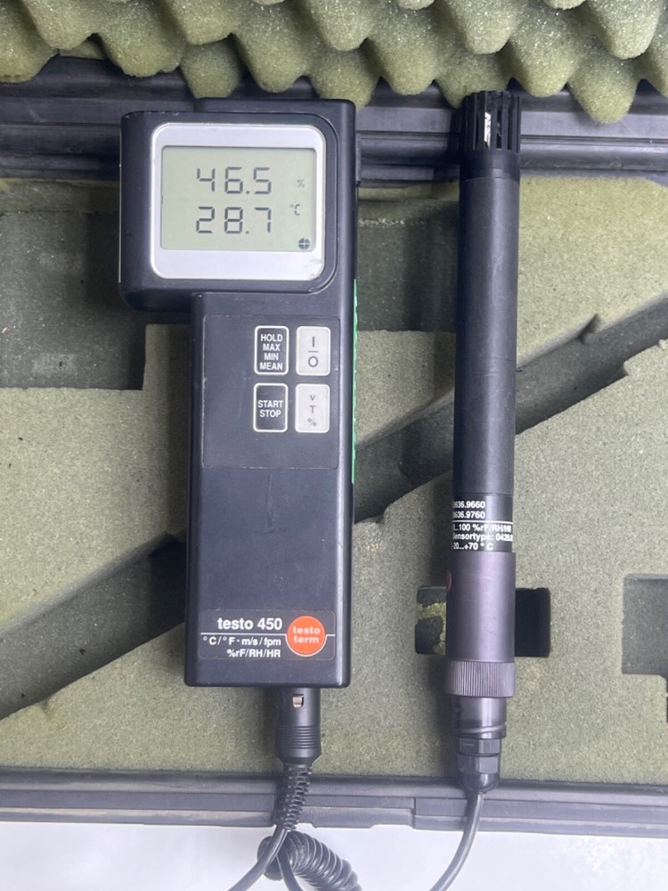 testo 450 Second - Anemometer Meter Temperature and Humidity Probe