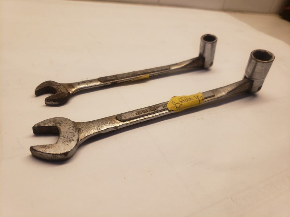 Vintage Buffalo tools 2pc Flex Socket Combo Wrench 1/2 3/8