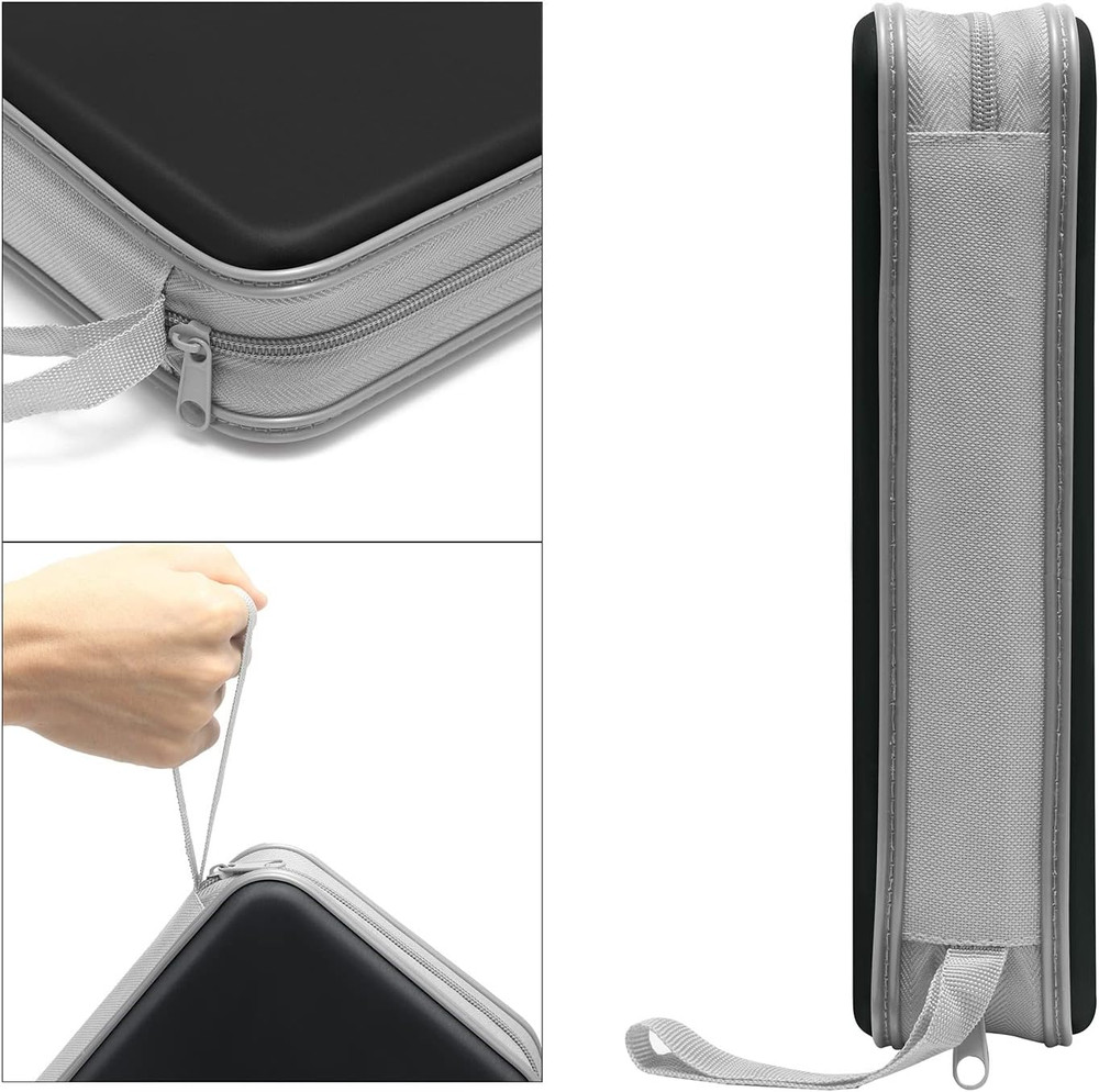 CD Case, DVD Case Holder 96 Capacity Hard Plastic CD DVD Disc Cases Storage Bind