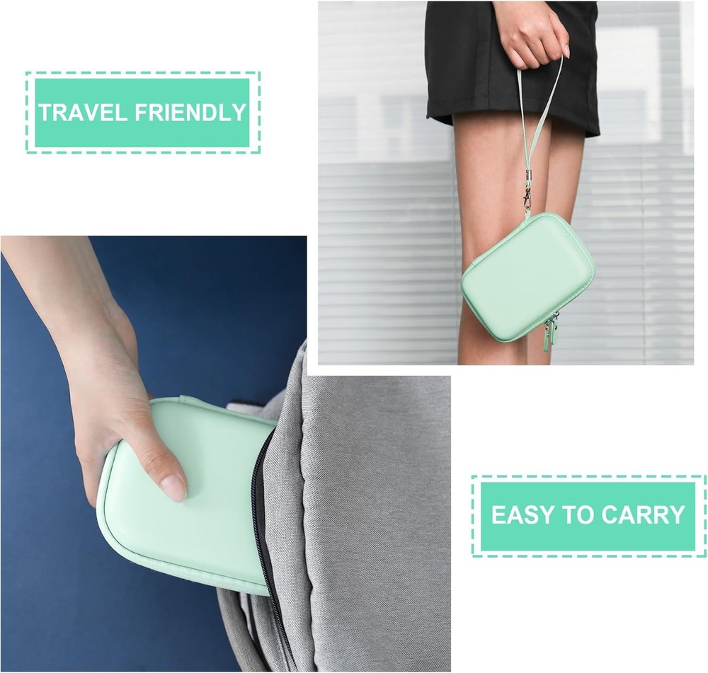 Hard Carrying Case for SUPVAN E10 Bluetooth Label Maker Machine, Green1