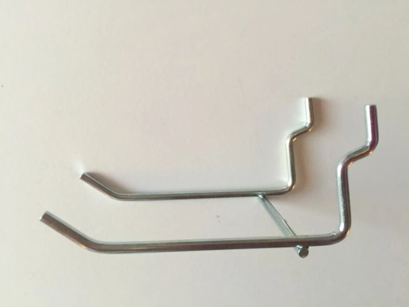 (6 Pack) 3" Metal Peg Double Hook Tool Holder Garage Hanger for 1/8" & 1/4" Pegb