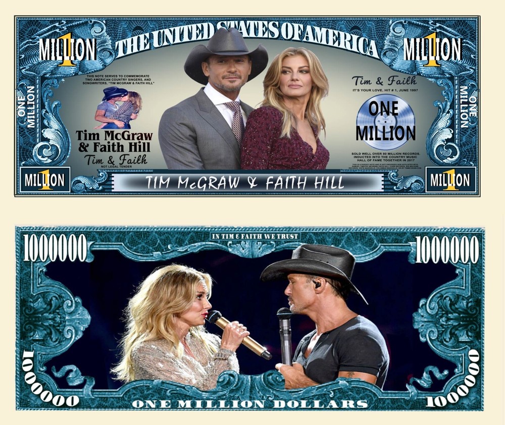 OUR TIM MCGRAW & FAITH HILL NOVELTY NOTE  (2 EA)