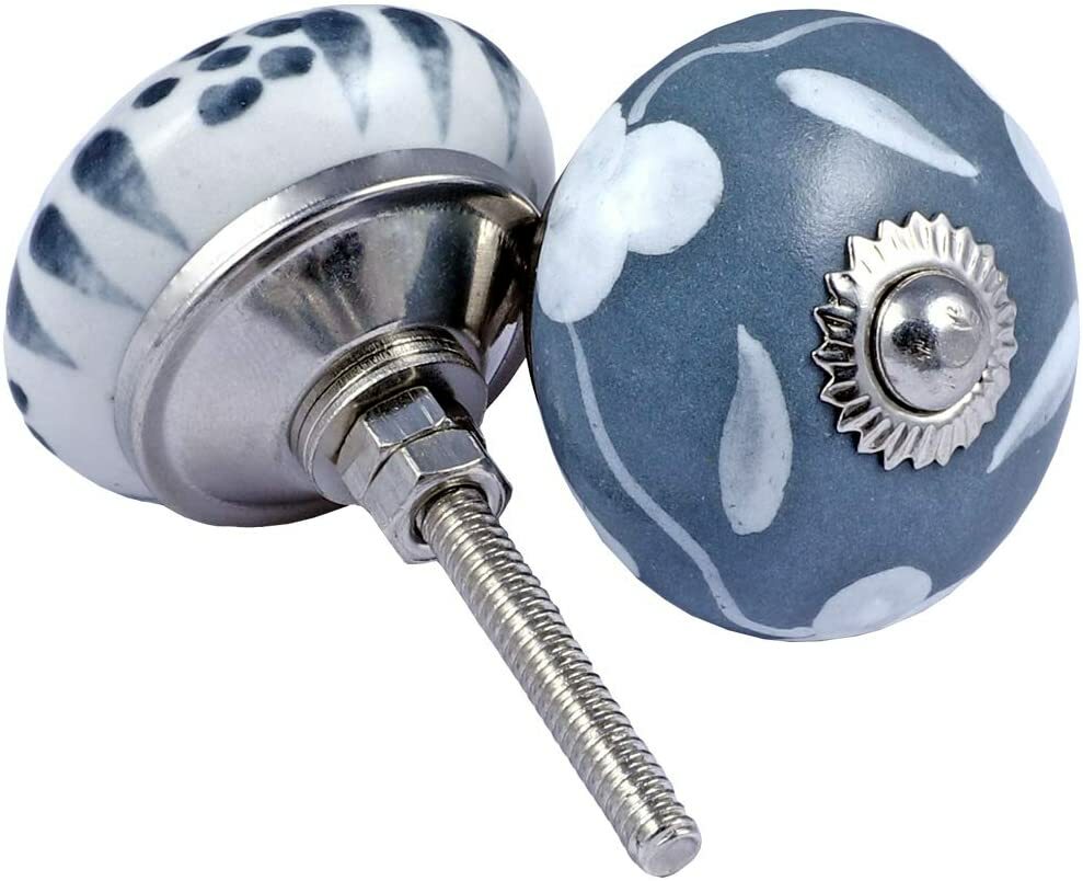 Set of 10 Ceramic Knobs Cabinet knobs Drawer knobs Cabinet pulls Door knobs