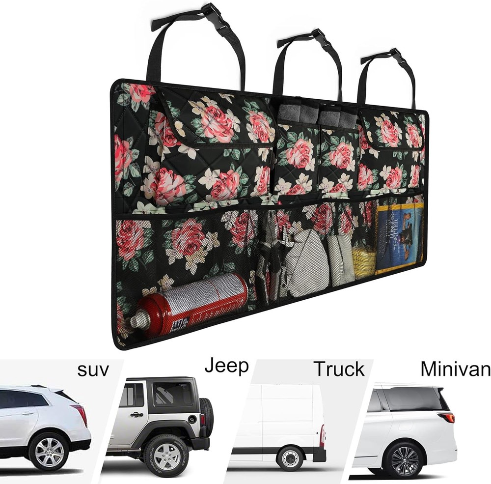 Car Trunk Storage Bag - Floral Pattern
