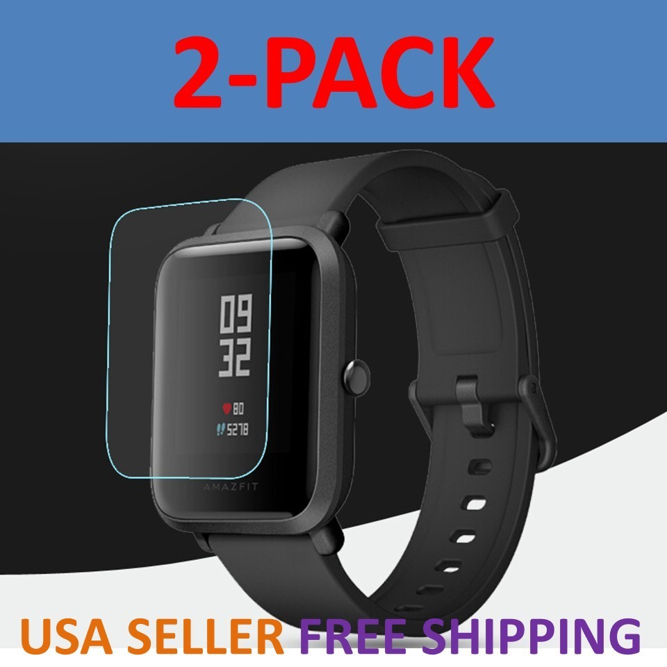 2-Pack Screen Protector TPU Full Coverage Clear Film For Amazfit Bip Smartwatch