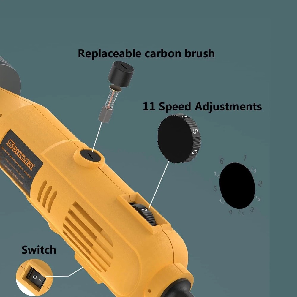 Tungsten Electrode Sharpener Grinder For TIG welding, 6 Sizes 10 Angles, TIG ...