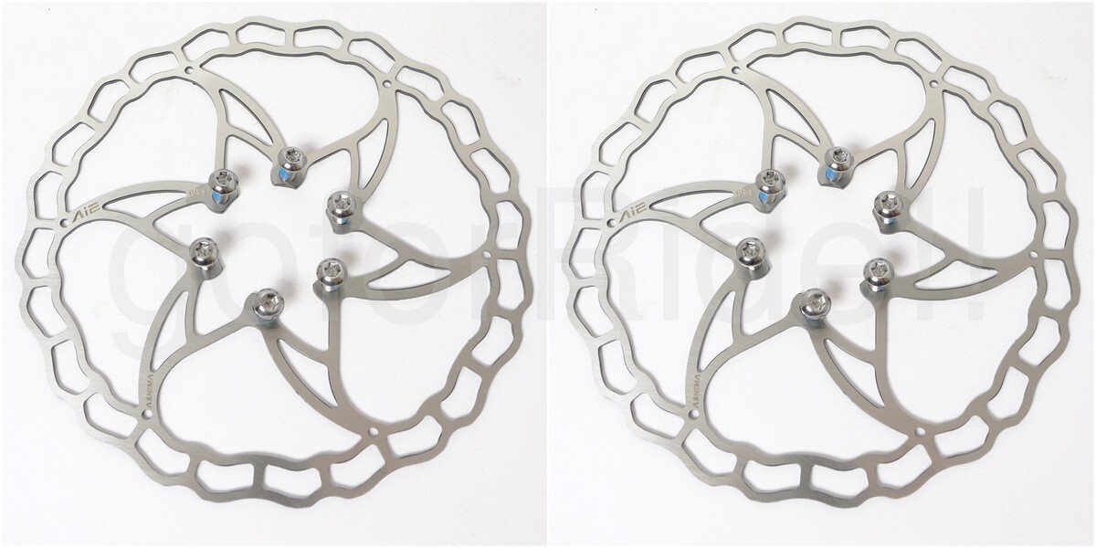 2x Ashima Ai2 Stainless Steel Ultra Light 160mm Bicycle Disc Brake Rotor 73g