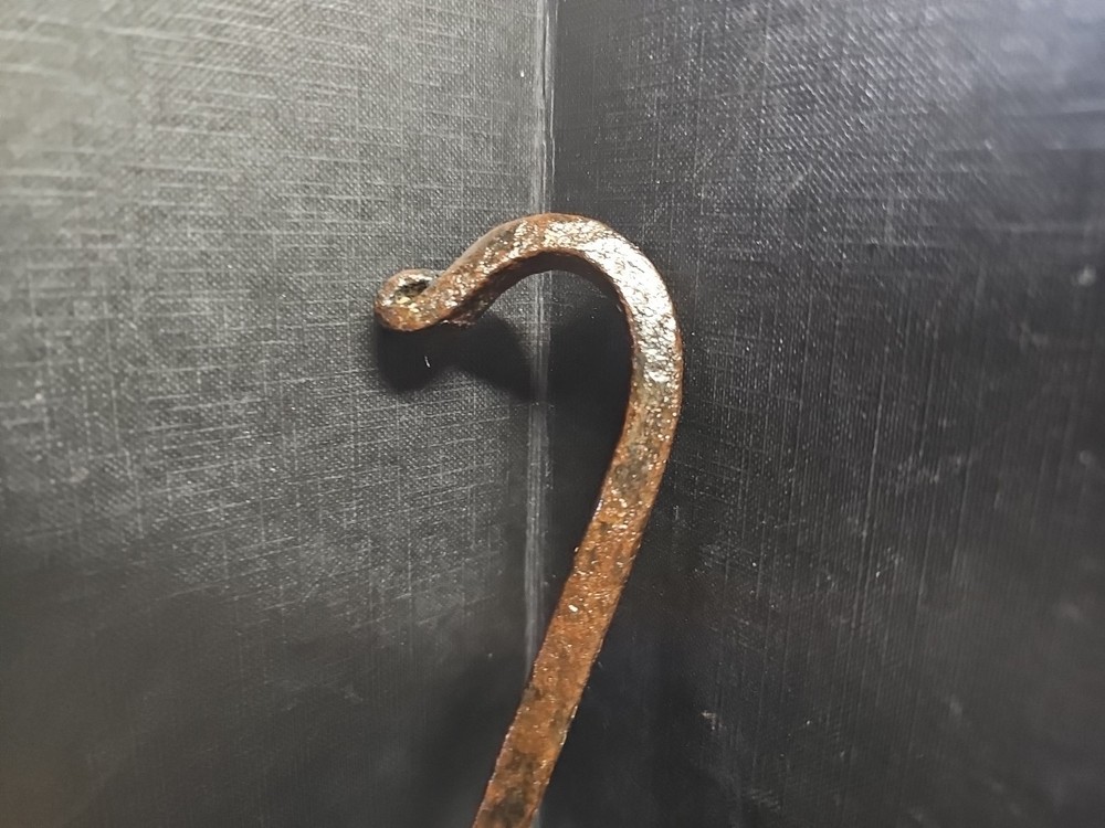 Antique 18th C Wrought Iron S Hook Blacksmith Made