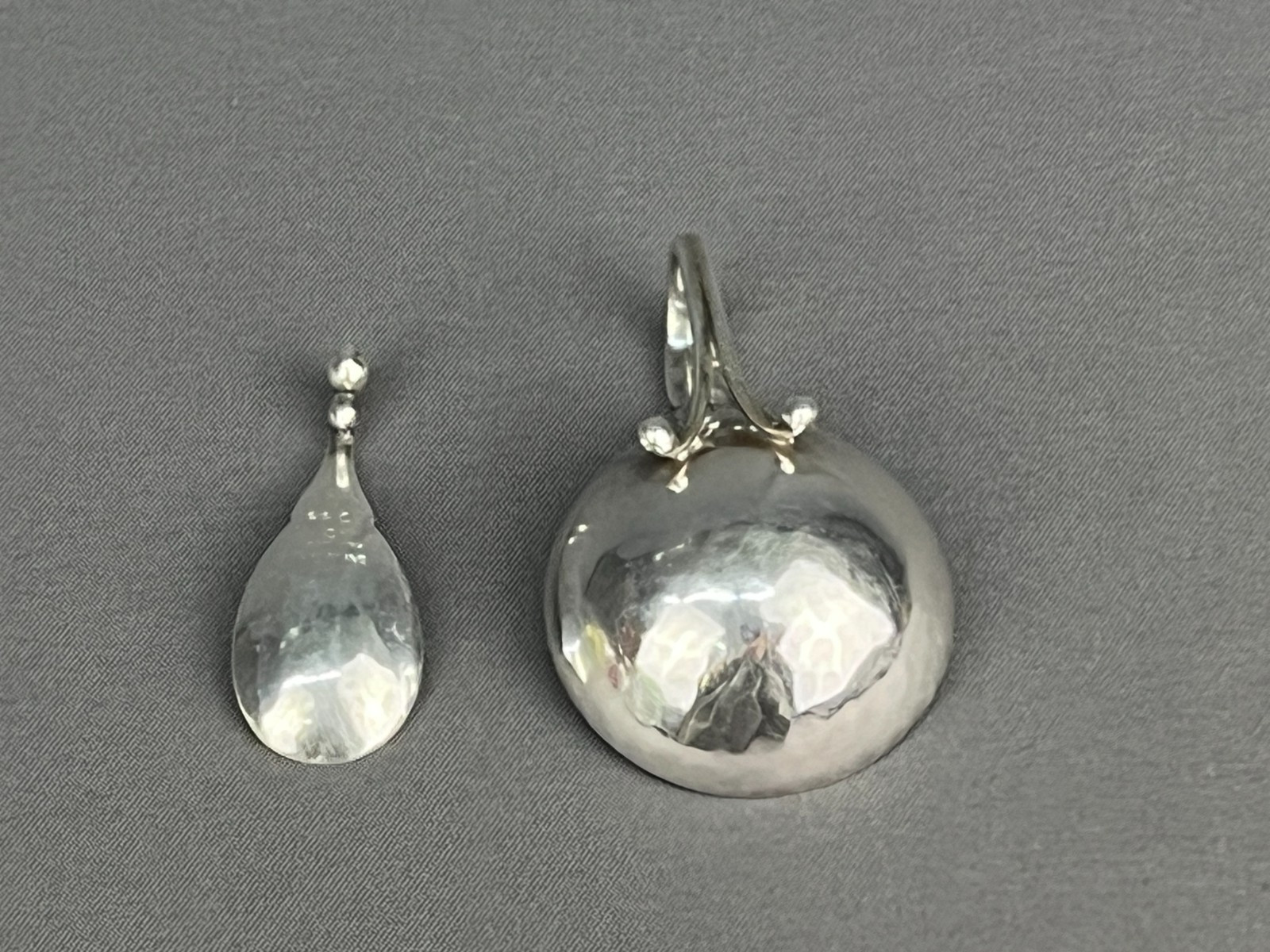 Georg Jensen No. 110 Sterling Salt Cellars and Spoons Denmark