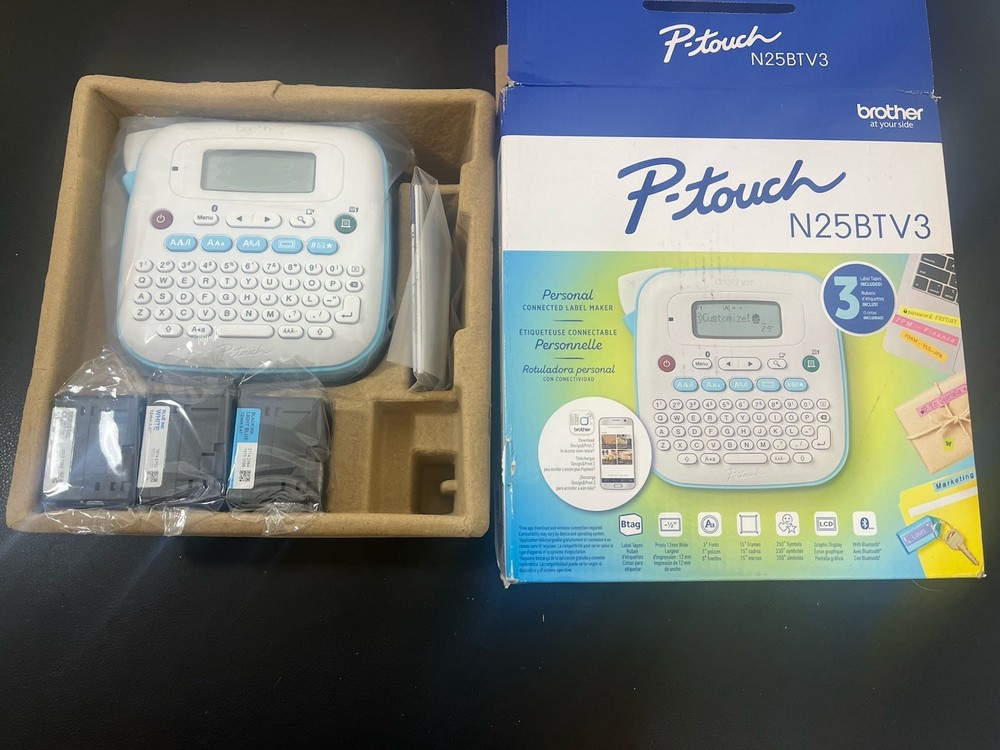 P-Touch PT-N25BTV3 Personal Connected Label Maker, Bluetooth