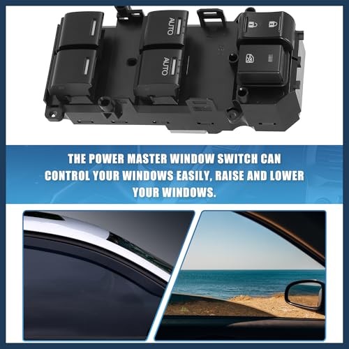 Power Window Switch, Driver Side Power Window Control Switch No.35750-TA0-A31