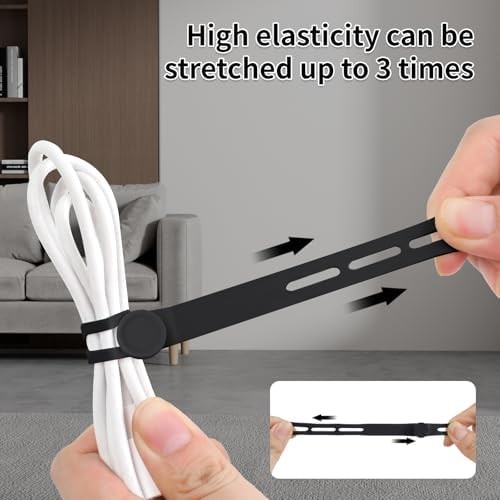 Reusable Silicone Cable Ties for Cord Organization