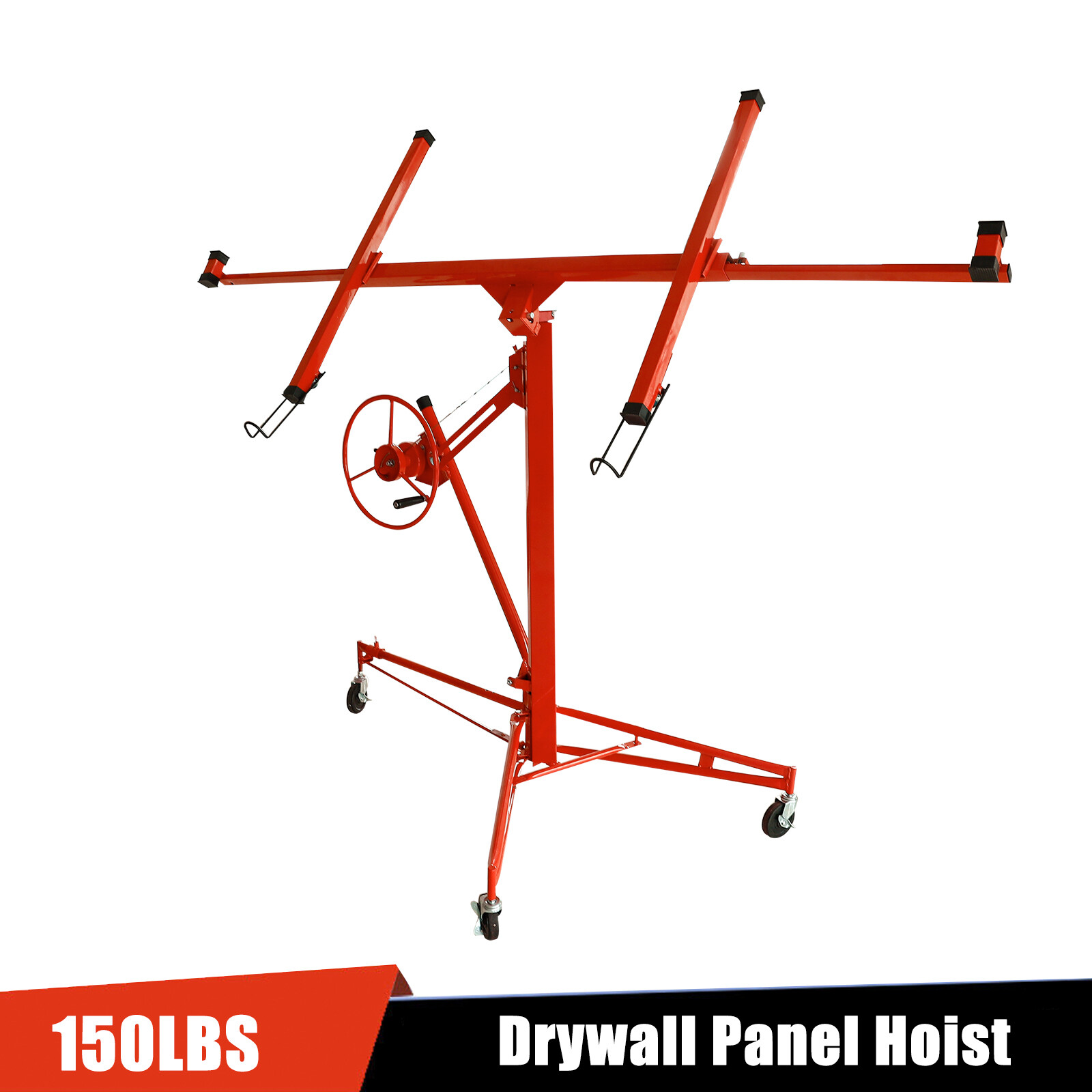 11FT Drywall Rolling and Panel Hoist Sheetrock Plasterboard Jack Lifter Tool