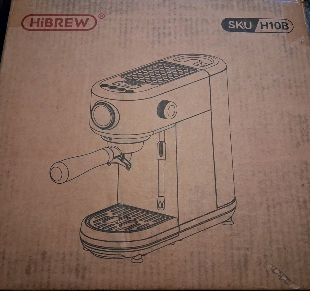 HiBREW H10B Semi-Auto Coffee Maker,Compact for Small Kitchen,