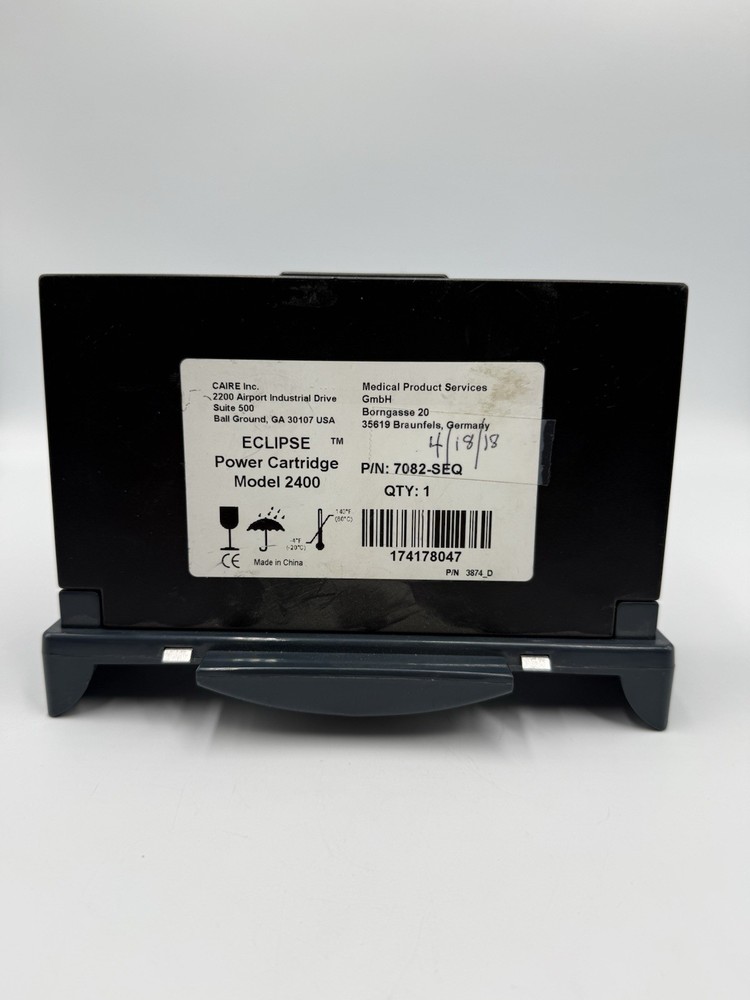 Caire SeQual Eclipse 3 & 5 POC OEM Battery 7082-SEQ 2400 Power Cartridge