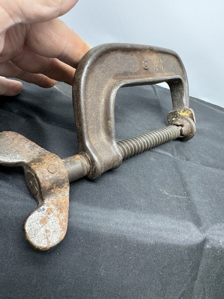 Antique Bat Wing C Clamp #4 Nice!