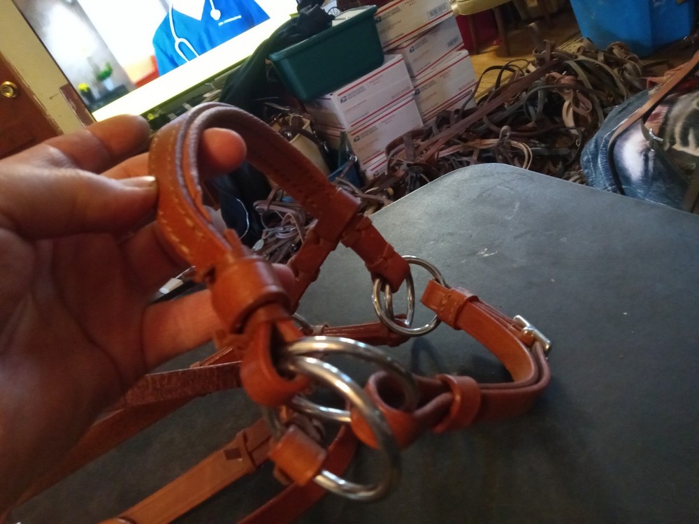 New leather sidepull. nwot