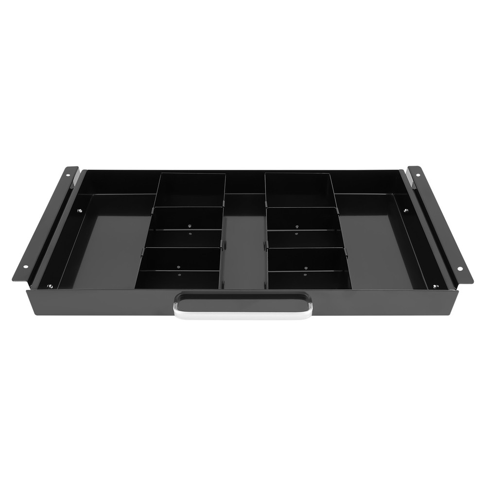 Black Under Desk Sliding Drawer Pull Out Under Table Storage Organizer for Desk
