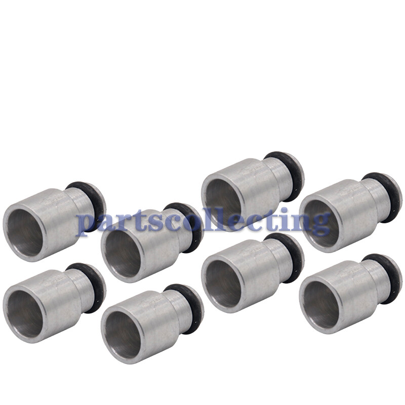 For LS3 / LS7 / LS9 / L76 To LS1 LS2 8PCS Short Fuel Injector Adapter Spacer New