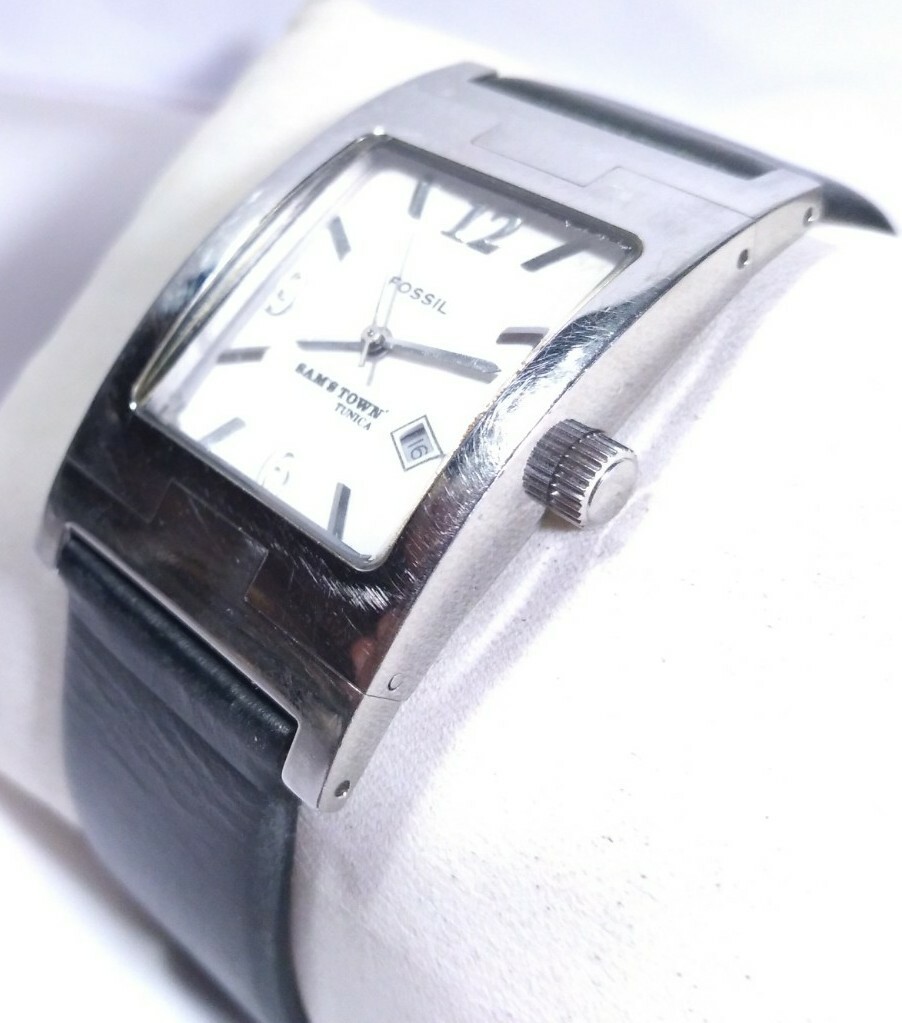 Sams Town Tunica Casino Watch by Fossil Arkitekt Pr5168 Black Band Silver Case