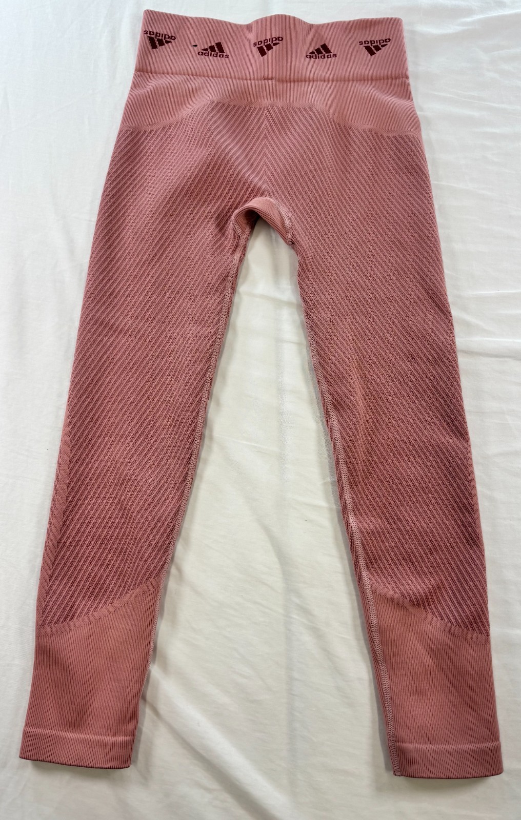 Adidas AeroKnit Womens 7/8T Training Tights Size Small HD1980 Burgundy Pink