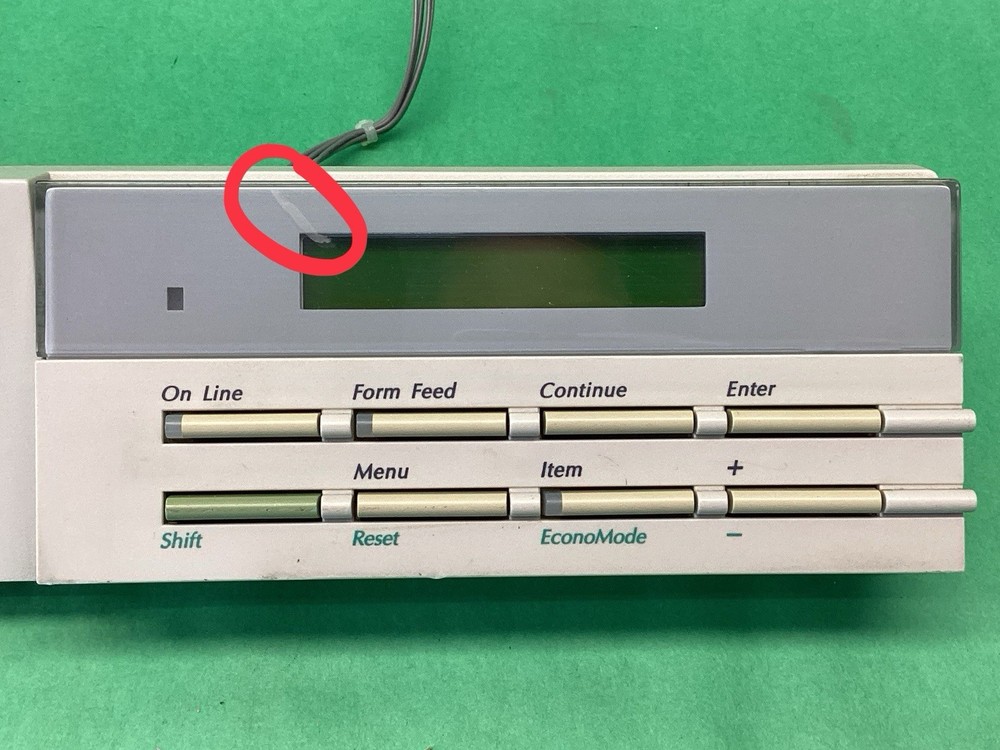 HP LaserJet 4P Laser Printer Display Front Control Panel - POWERS ON - UNTESTED