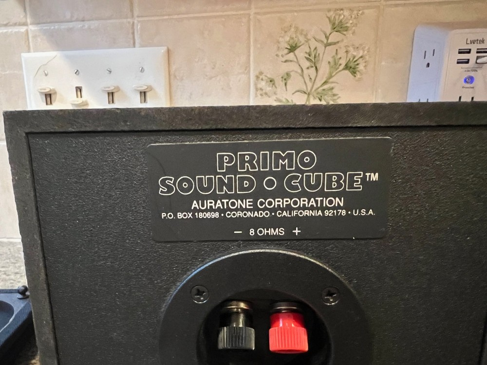 Pair Auratone 5PSC PRIMO-SOUND-CUBE Passive Reference Monitors Speakers