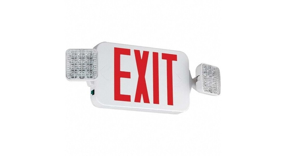 Compass CC 4-Watt Integrated LED White Combination Exit/Emergency Light with Ni-