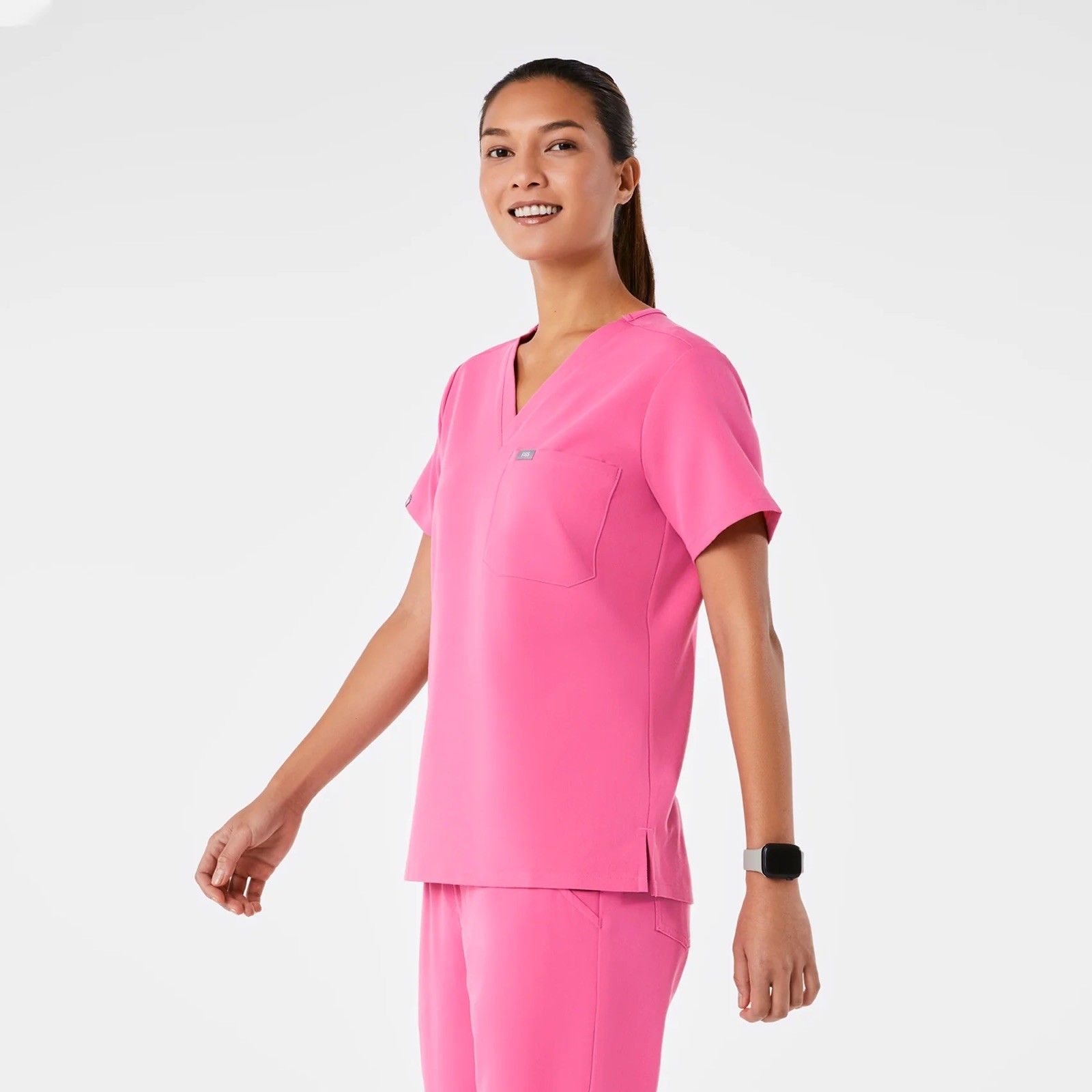 FIGS Catarina Scrub Top Zamora Joggers Set Small F*ing Pink 🎀 FREE SHIP