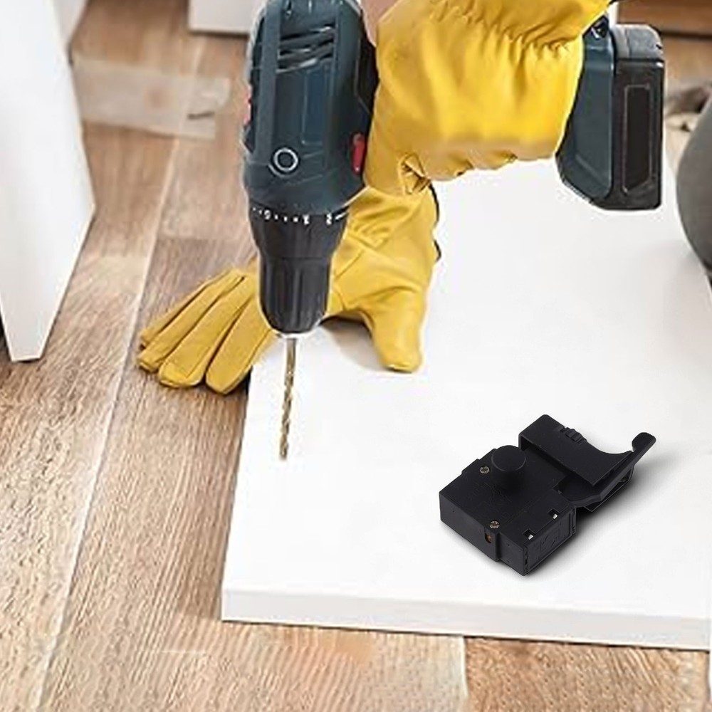 FA2-6/1BEK Black 6A 250V Electric Drill Speed Control Trigger Button Switch