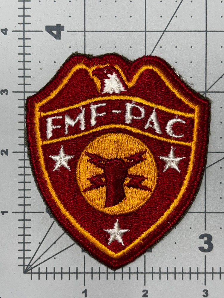 WW 2 USMC FMF-PAC Headquarters Patch Inv# K8387