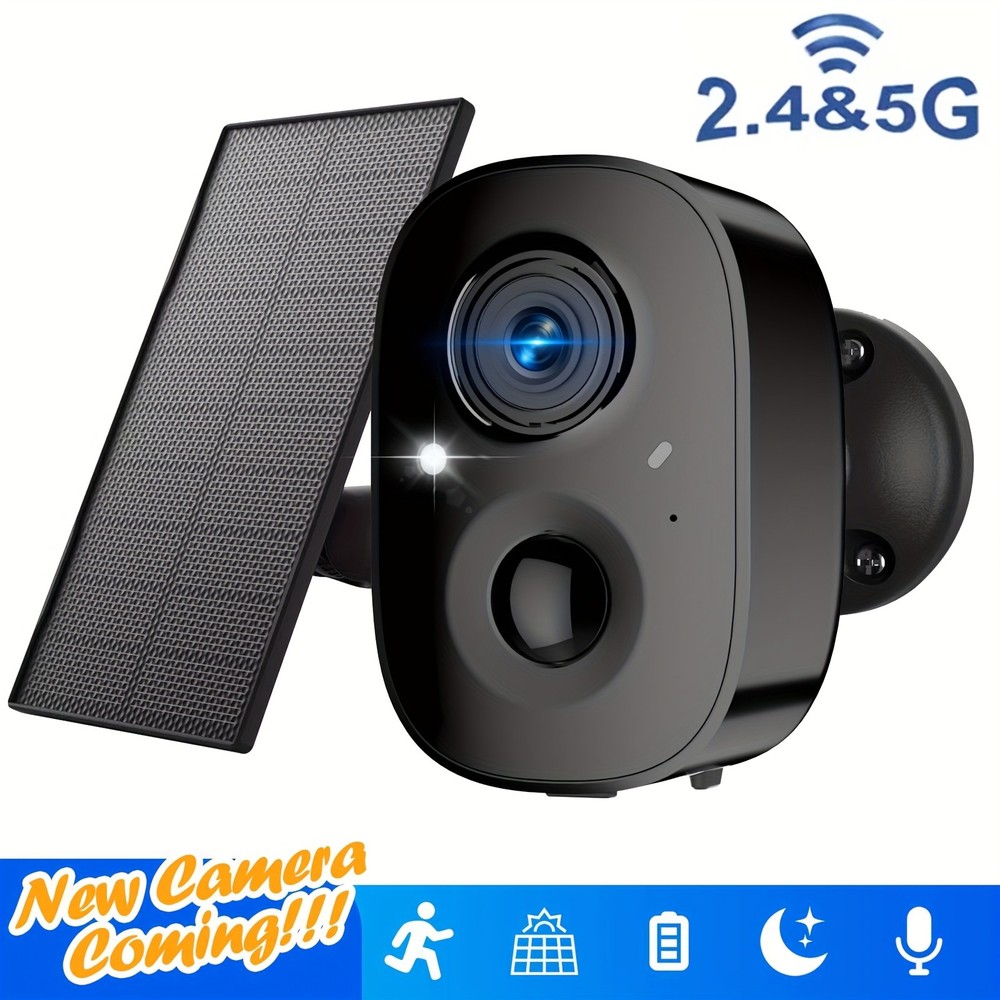 4MP Wireless Solar Battery Powered Camera Wifi Outdoor Security Camera System