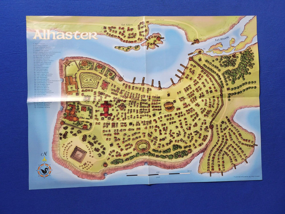 Pazio D&D Poster Map "Alhaster"