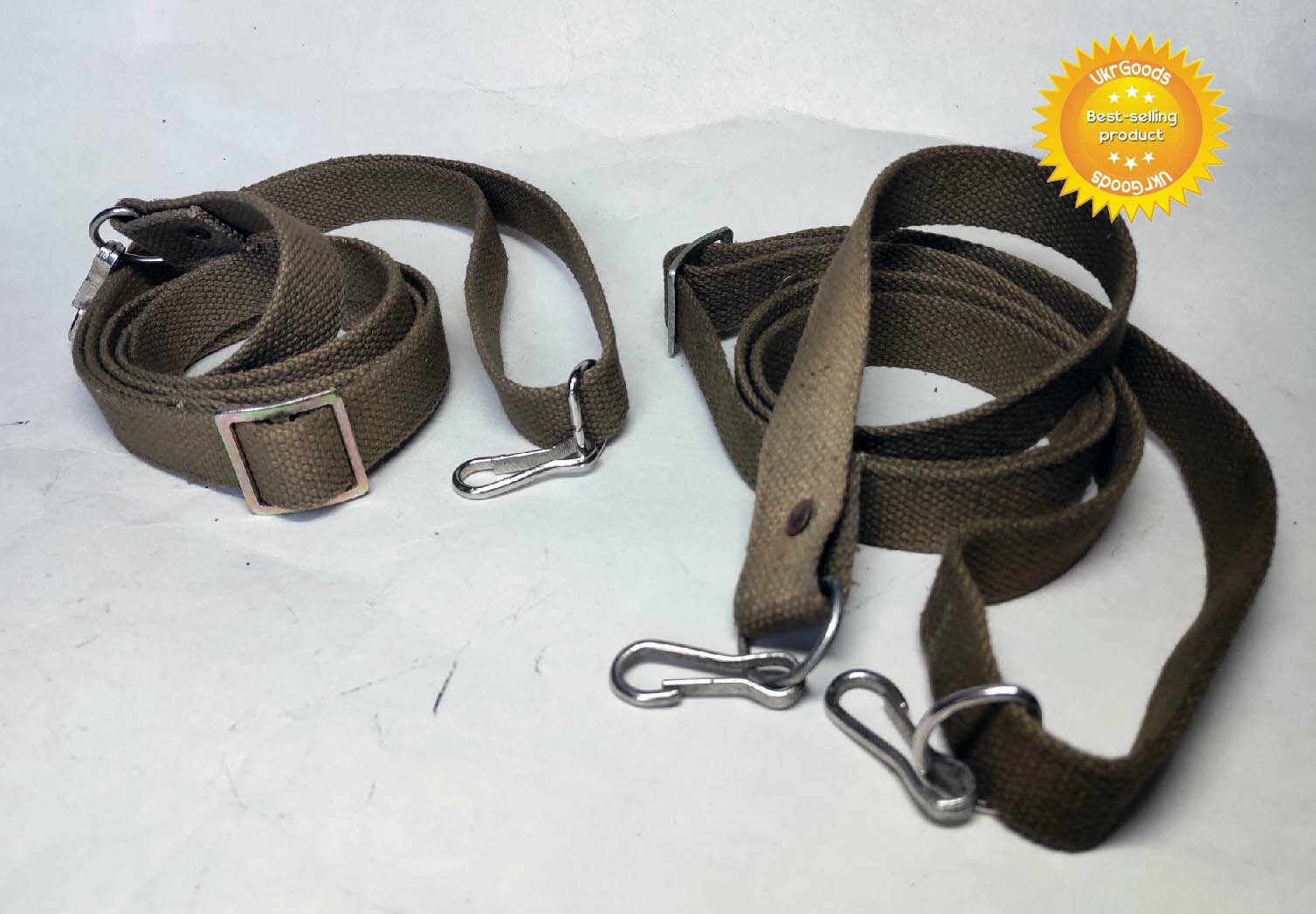 2 pcs Carrying Sling Belt Two Point Soviet USSR Army Military Strap Canvas New