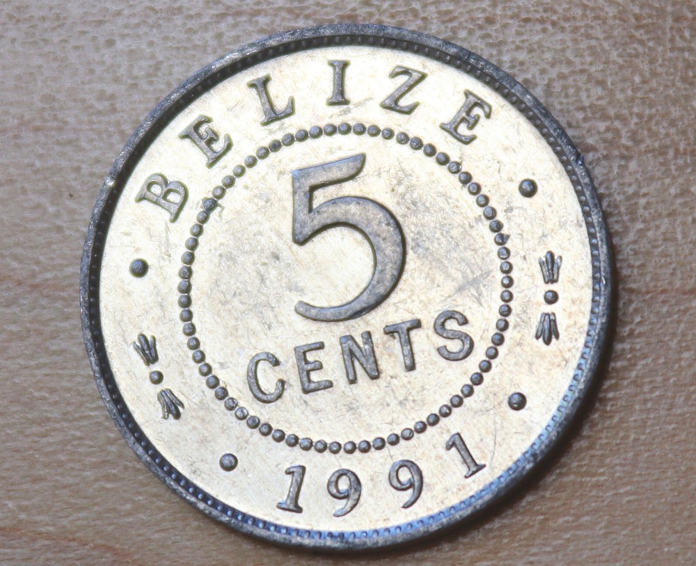 1991 Belize 5 Cents
