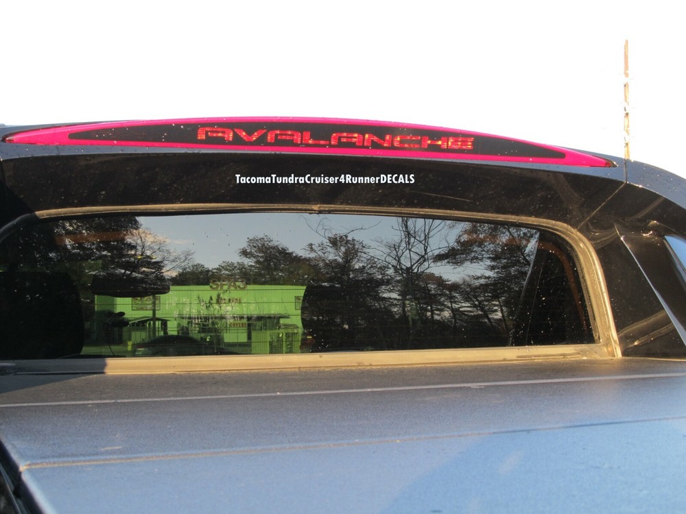 FITS Chevy Avalanche 3rd Brake Light Decal 2011 2012 2013 LTZ PAINTED CLADDING